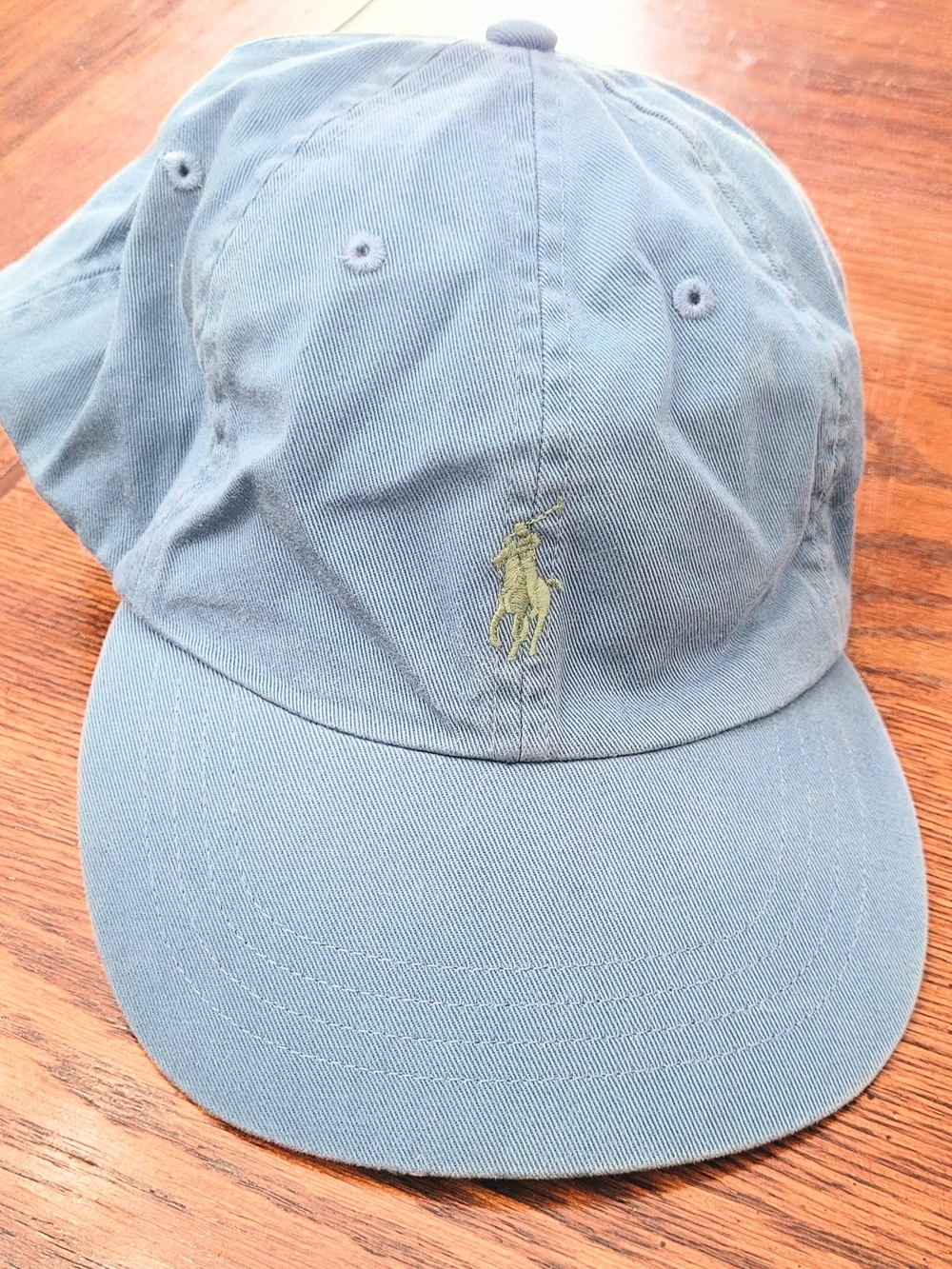 NWT Polo Ralph Lauren Hat Cap Leather Strap Small Pony Logo Blue Green One Size